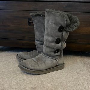 Ugg boots with side buttons